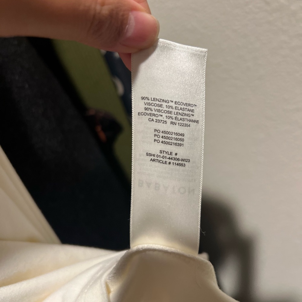 Aritzia Off- White Long Sleeve Blouse - Picture 3 of 3